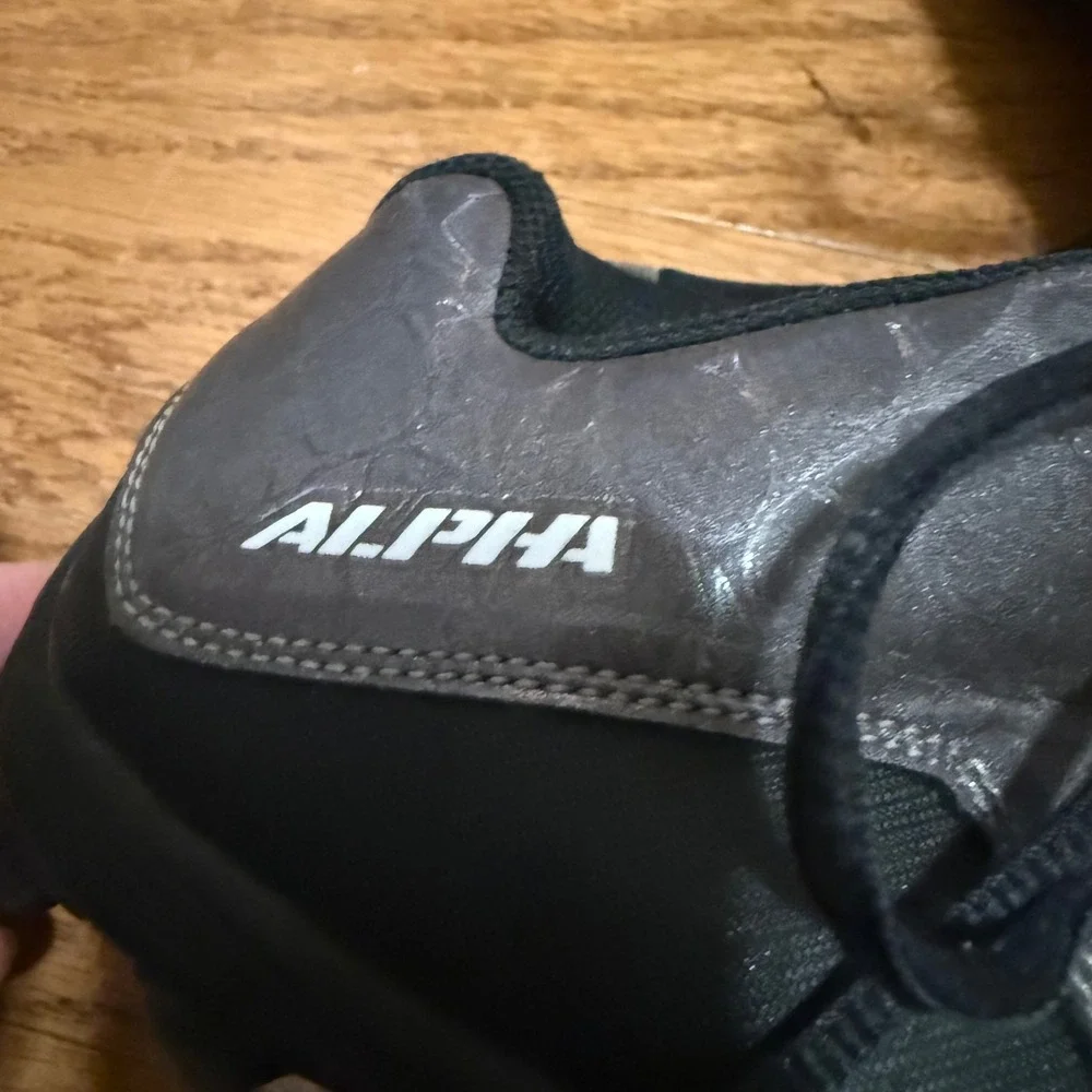 Nike Alpha Dynamic Fit Football Cleats Black White‎ Size 7.5